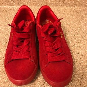 Red Suede Pumas ****Final Price $25****